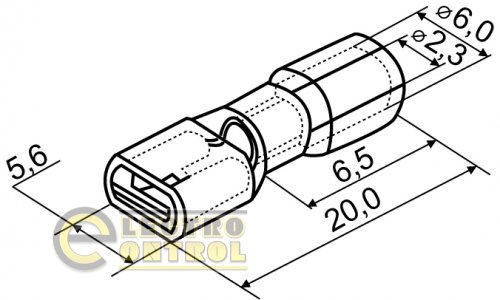 Коннекторы Аско-Укрем A0060150003 полностью изолированные FDFD 2-187 'мама' 100шт.