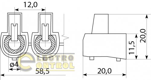 Клеммник концевой Аско-Укрем A0130060001 5x1 4 мм