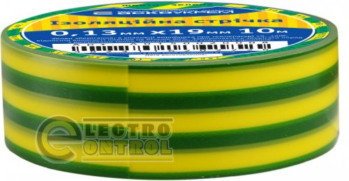 Изолента Аско-Укрем A0150020008 0,13мм*19мм/10м жёлто-зелёная