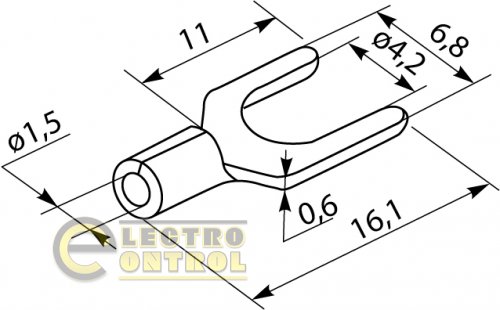 Кабельные наконечники Аско-Укрем A0060040001 SV 1,25-4 100шт.