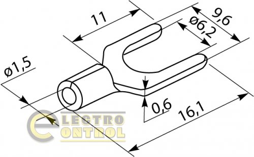 Кабельные наконечники Аско-Укрем A0060040002 SV 1,25-6 100шт.
