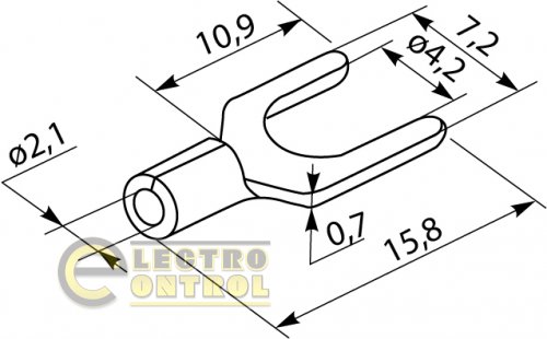 Кабельные наконечники Аско-Укрем A0060040003 SV 2-4 100шт.