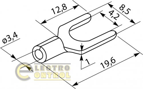 Кабельные наконечники Аско-Укрем A0060040004 SV 5,5-4 100шт.
