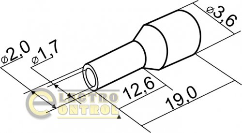 Наконечники Аско-Укрем A0060010128 трубчасті НТ 1,5-12 чорні 100 шт.