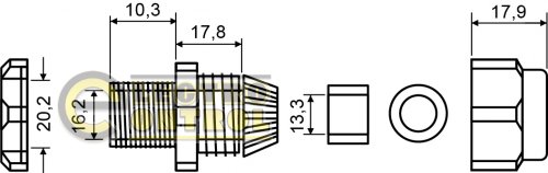Сальник Аско-Укрем A0150050004 PG13,5
