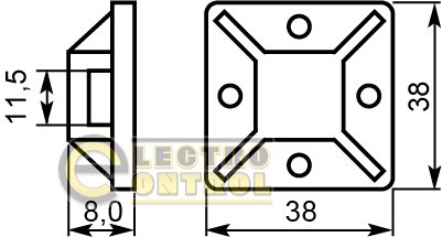 Площадка Аско-Укрем A0150090018 40х40 PC-40 50 шт.