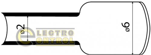 Термоусадочная трубка Аско-Укрем A0150040104 с клеевым слоем d 6,4мм жёлтый 1м