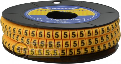 Маркировка для кабеля Аско-Укрем A0150080034 EC-2 3,1-8,0 мм² символ "5"
