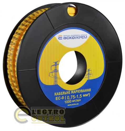 Маркировка для кабеля Аско-Укрем A0150080044 EC-0 0,75-1,5 мм² символ "8"