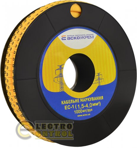 Маркування для кабелю Аско-Укрем A0150080045 EC-1 1,5-4,0 мм² символ "8"