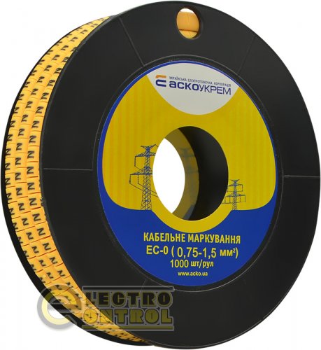 Маркировка для кабеля Аско-Укрем A0150080054 EC-0 0,75-1,5 мм² символ "N"