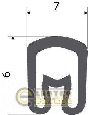 Маркування для кабелю Аско-Укрем A0150080056 EC-2 3,1-8,0 мм² символ "N"