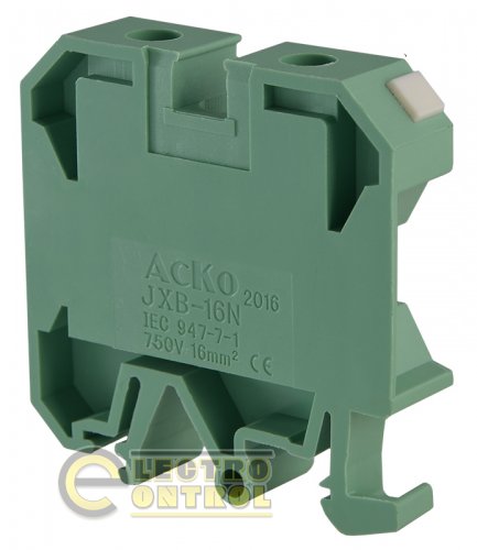 Клеммник Аско-Укрем A0130010018 JXB 16/35 зелёный