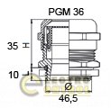 Сальник Аско-Укрем A0150050042 металевий PGM 36