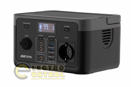 2E Аккумулятор портативный литий-ионный, электростанция Diya, 300 Вт, 320 Вт/ч, быстрая зарядка