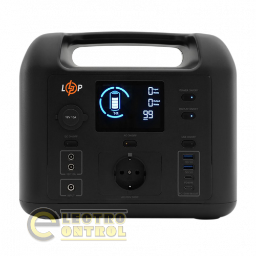 Багатофункціональна портативна зарядна станція LP CHARGER 500 (500W, 518Wh)