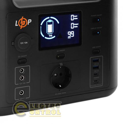 Багатофункціональна портативна зарядна станція LP CHARGER 500 (500W, 518Wh)