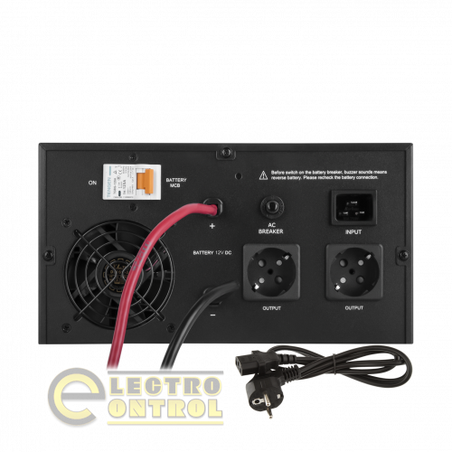 ДБЖ з правильною синусоїдою 12V LPE-B-PSW-1500VA+ (1000Вт) 1-40A