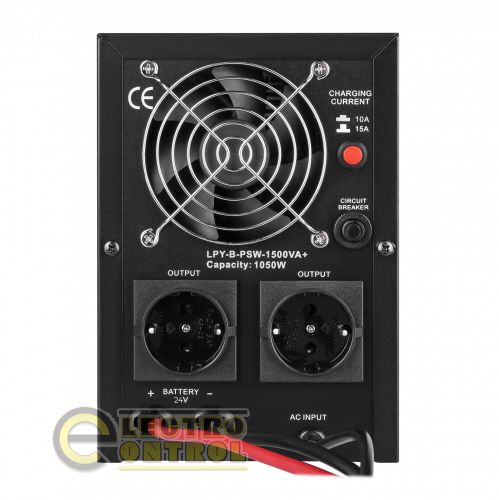 ДБЖ з правильною синусоїдою 24V LPY-B-PSW-1500VA+(1050Вт) 10A/15A