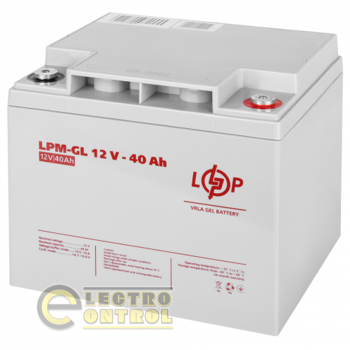 Акумулятор гелевий LPM-GL 12V - 40 Ah
