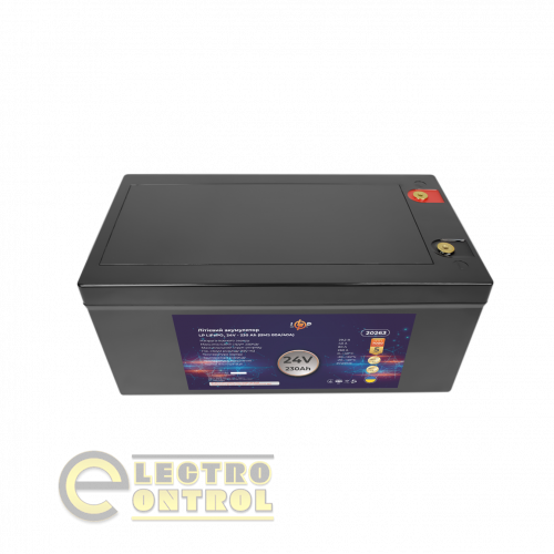 Аккумулятор LP LiFePO4 24V (25,6V) - 230 Ah (5888Wh) (BMS 80A/40A) пластик