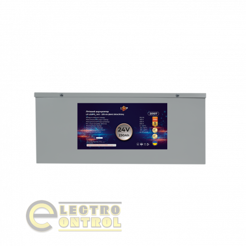 Акумулятор LP LiFePO4 24V (25,6V) - 230 Ah (5888Wh) (BMS 200A/100A) металл