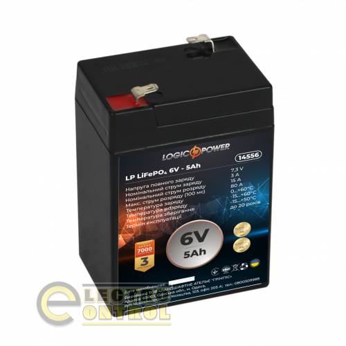 Акумулятор LP LiFePO4 6V - 5 Ah