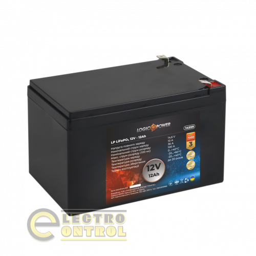 Акумулятор LP LiFePO4 12V (12,8V) - 12 Ah (154Wh)