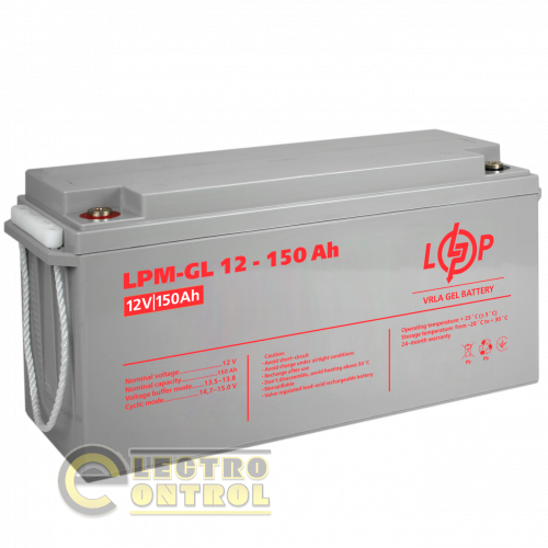 Аккумулятор гелевый LPM-GL 12V - 150 Ah
