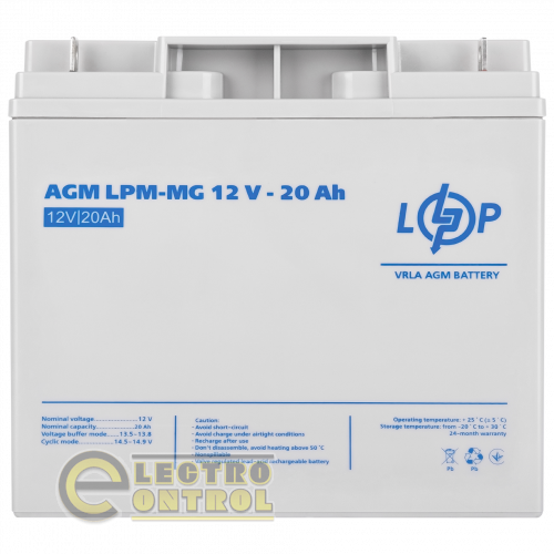 Аккумулятор мультигелевый LPM-MG 12V - 20 Ah