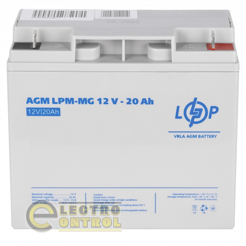 Аккумулятор мультигелевый LPM-MG 12V - 20 Ah