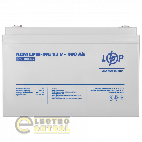Акумулятор мультигелевий LPM-MG 12V - 100 Ah