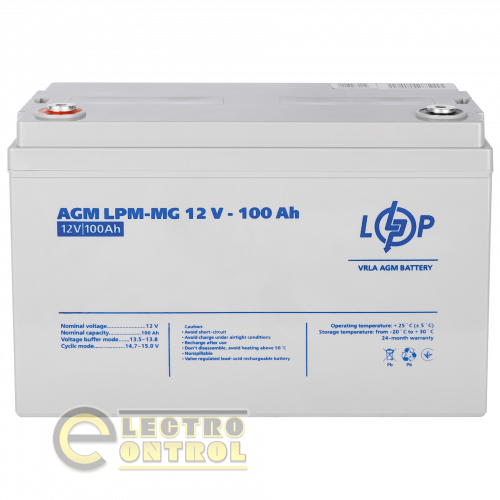 Акумулятор мультигелевий LPM-MG 12V - 100 Ah