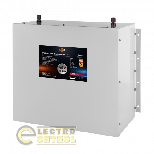 Аккумулятор LP LiFePO4 48V (51,2V) - 230 Ah (11776Wh) (BMS 100A/50A) металл