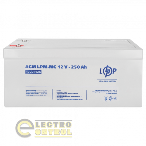 Аккумулятор мультигелевый LPM-MG 12V - 250 Ah