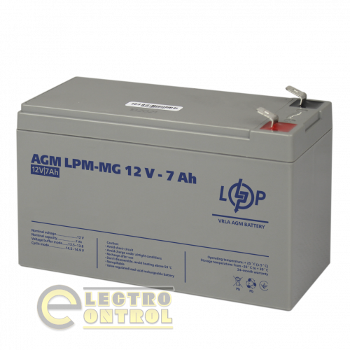 Аккумулятор мультигелевый LPM-MG 12V - 7 Ah