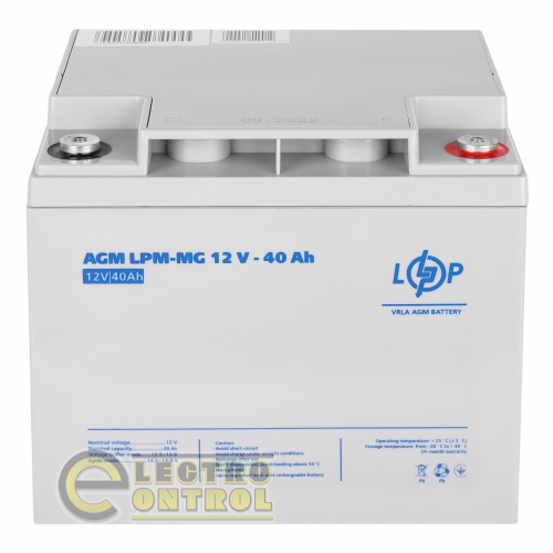 Акумулятор мультигелевий LPM-MG 12V - 40 Ah