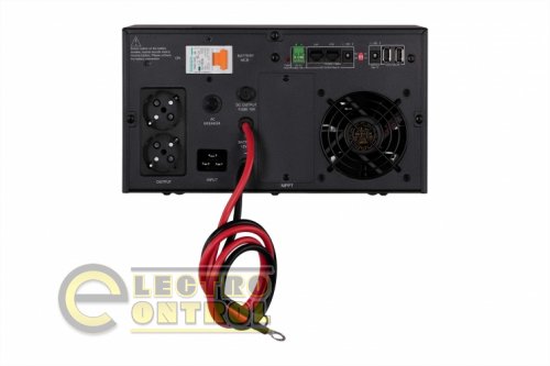 2E Інвертор 2E HI1600, 1600W, 24V - 230V, LCD, AVR, 2xSchuko + DC output