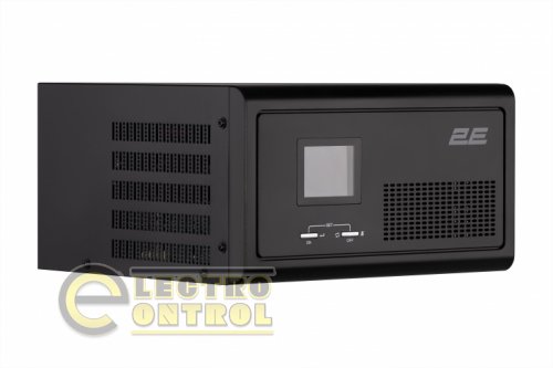 2E Інвертор HI1000, 1000W, 12V - 230V, LCD, AVR, 2xSchuko + DC output