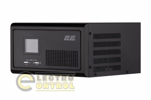 2E Інвертор HI1000, 1000W, 12V - 230V, LCD, AVR, 2xSchuko + DC output