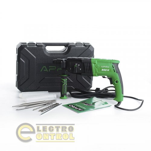 Перфоратор прямий APRO 2,8 Дж, 850В, SDS+, 850H, кейс