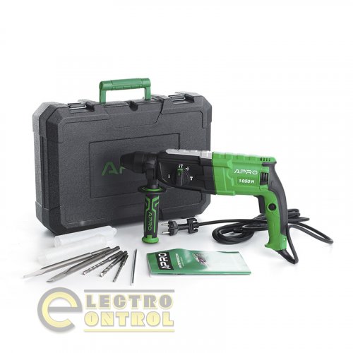 Перфоратор прямий APRO 3,5 Дж, 1050В, SDS+, 1050H, кейс
