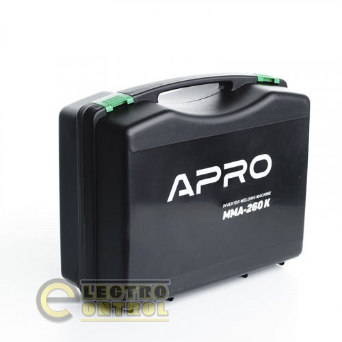 Зварювальний апарат інверторний APRO MMA-260 K ел.4мм кейс