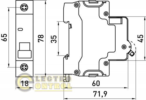 Автоматичний вимикач однополюсний 1Р 6А B E.Next e.mcb.stand.60.1.B6