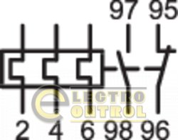 Реле тепловое Hager к контакторам EV040...EV072 1НВ+1НЗ 24-40А EVB040C