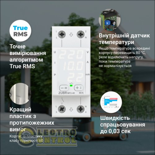 Многофункциональное реле ZUBR MF2-40