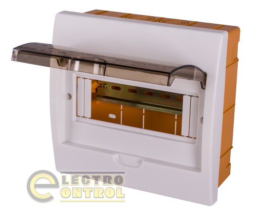 Щит Enext пластиковий 8-модульний e.plbox.stand.w.08k вбудований
