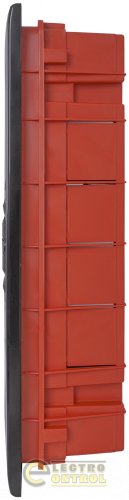 Щит Enext пластиковый на 24 модуля e.plbox.pro.w.24b.black встраиваемый черный с непрозрачной дверцей IP40