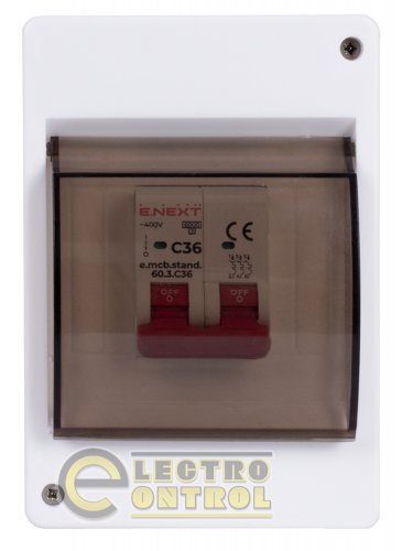 Щит Enext пластиковий 4-модульний e.plbox.stand.n.04k навісний