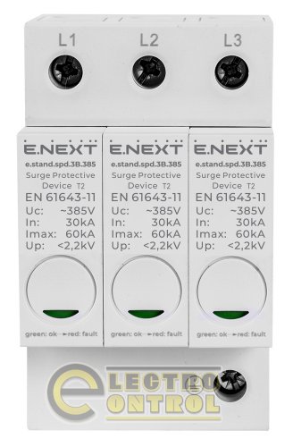 Устройство защиты от импульсных перенапряжений Enext e.stand.spd.3B.385 класc В